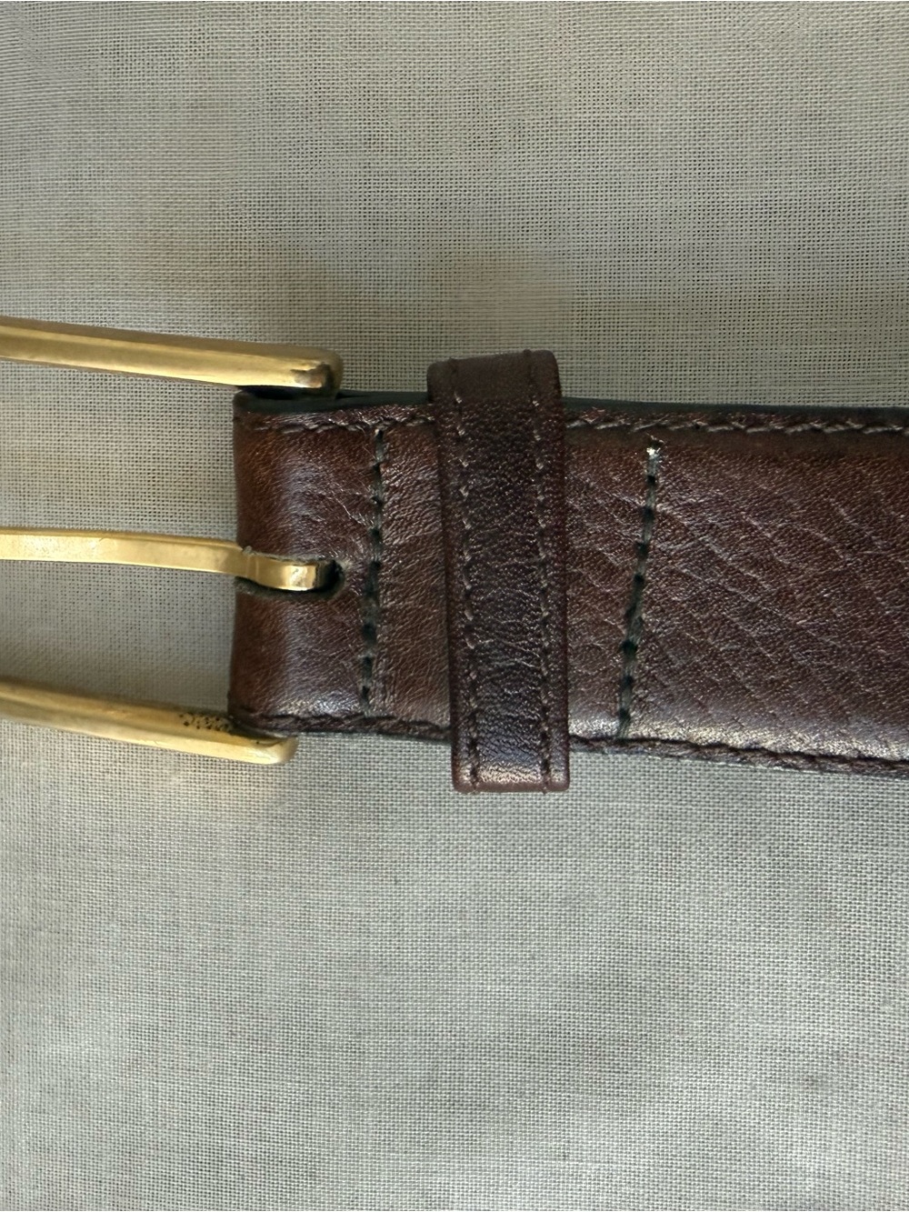 L’Aigle Paris New York Vintage Men’s Brown Leather Dress Belt 38 Fathers Day Gif - Picture 9 of 16